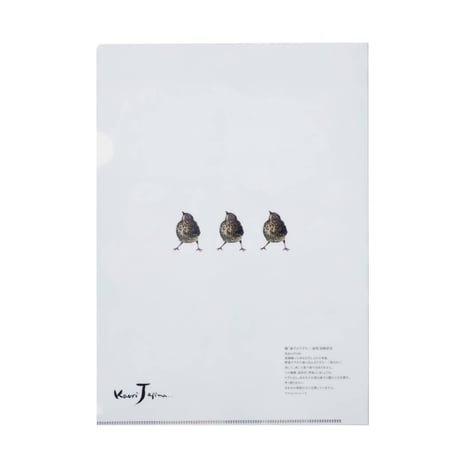 TAJIMAKAORIオリジナル絵画入りファイル（「迷子のうずら」）
