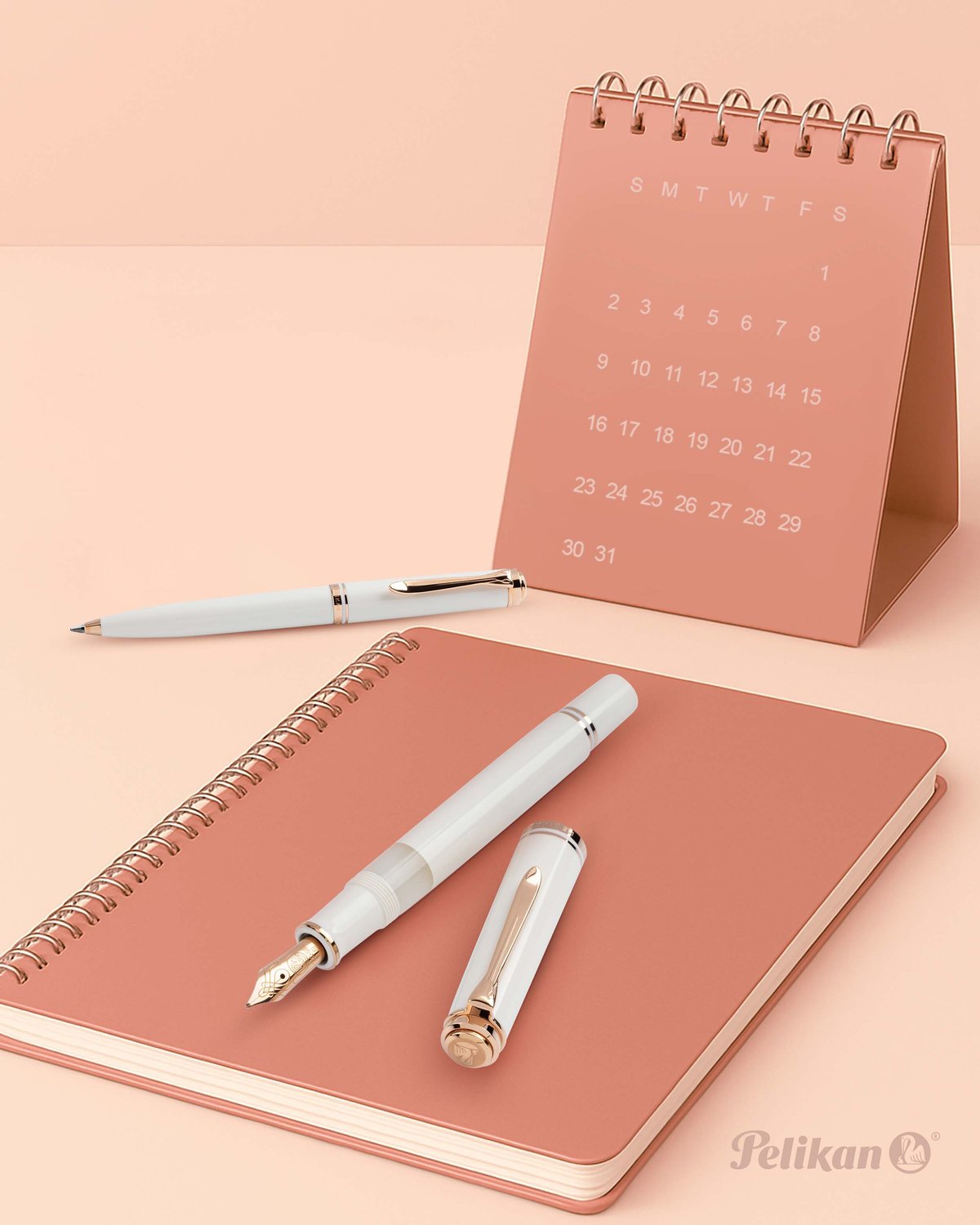 ペリカン】特別生産品 スーベレーン 600 ホワイト＆ローズゴールド