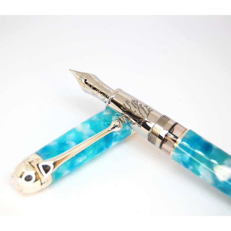 ☆限定品　新品 未使用 アウロラ アンビエンテ ジュングラ 万年筆 ニブF☆ AURORA アウロラ 万年筆 限定品 アンビエンテ・ジュングラ（熱帯