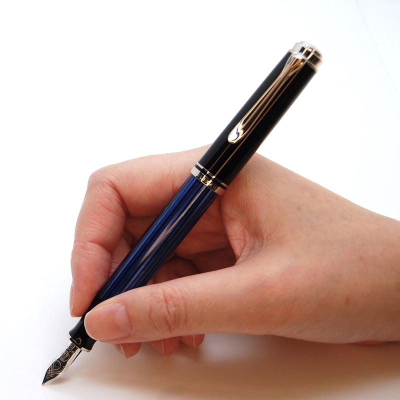 ペリカン スーべレーン M405 青縞 ブルー 万年筆 EF 極細字 ペリカン スーべレーン M405 青縞 ブルー 万年筆 EF 極細字