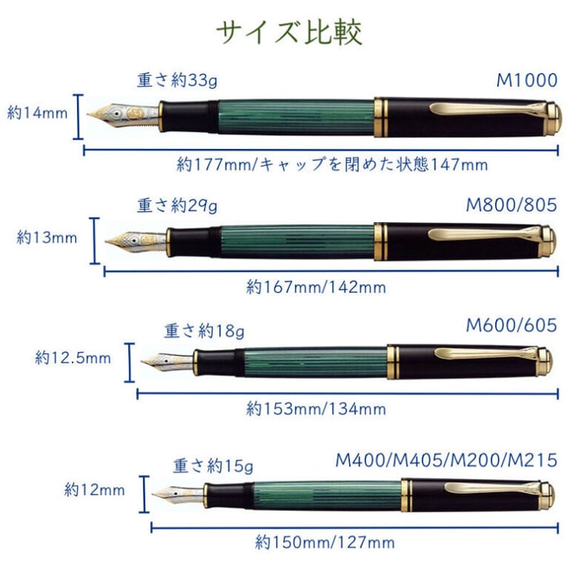 ペリカン】限定品・M605グリーンホワイト 万年筆 | 心斎橋筆記具俱楽部