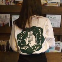 【SALE!!¥1000OFF】まるみなみ長袖Tシャツ(ホワイト) イラスト: 小山ゆうじろう