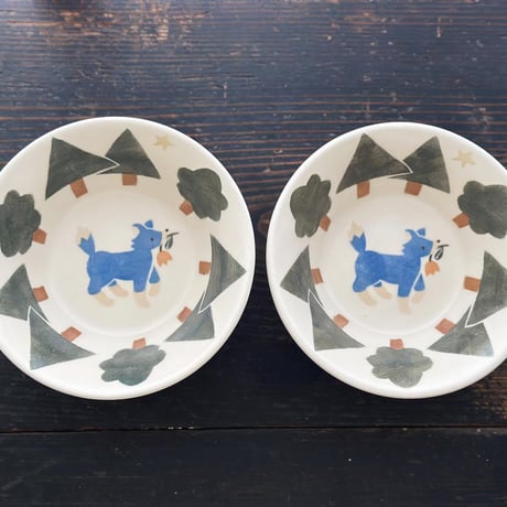 ボウル“森の中のオオカミ”/Bowl "Wolf in the Forest"
