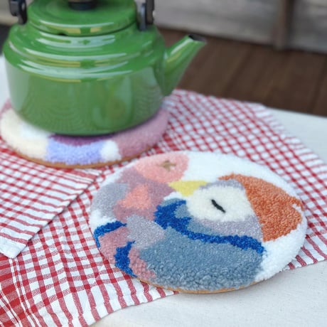 紐付きポットマットNo.12〜No.16/Pot mat with string