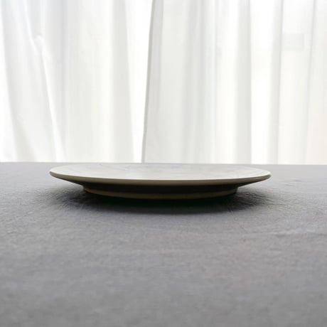 花運ぶ鳥の平皿　7寸/Flower-carrying bird flat plate(m-size)