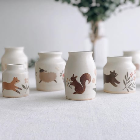 小さい壺いろいろ/Various small jars