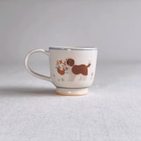 セントバーナードのマグカップ/saint bernard mug