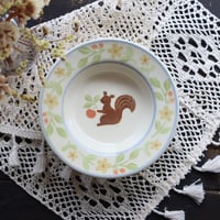 リムボウル“リスとさくらんぼ”/Rim Bow "Squirrel and Cherries"
