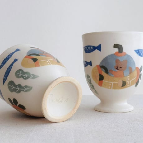 ゴブレット“ネコの海底探検”/Goblet "Cat's Undersea Exploration"