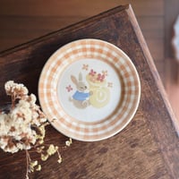 リムプレート“うさぎの演奏”/Rim Plate "Rabbit Performance"