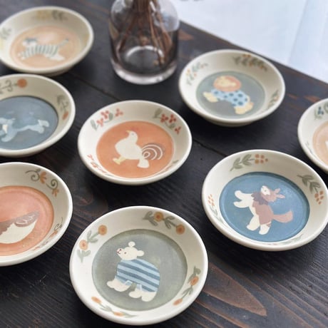 動物小皿いろいろ/Various small animal plates