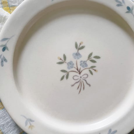 花束のリム皿　6寸/Bouquet rim plate