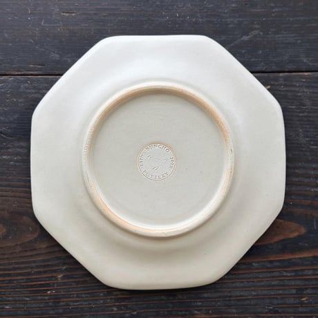 オクトゴナルプレート“くまとアヒルのおやつ”/Octogonal Plate "Today's Snack for Bear and Duck"