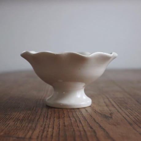 【シロムク釉】デザートカップ(ゴブレット)/Dessert cup (goblet)