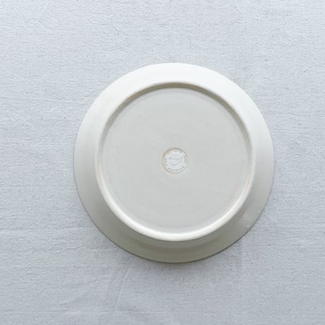 お散歩熊のリム皿 7寸 / Walk bear rim plate (m-size)
