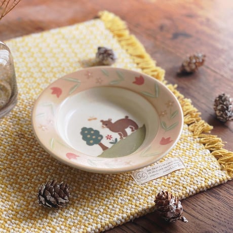クマのリムボウル　5寸/bear rim bowl