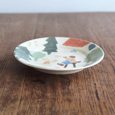 森の演奏会パスタ皿　7寸/Forest Concert Pasta Plate