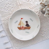 ポーティの船乗りプレート　6寸/Porty's Sailor's Plate