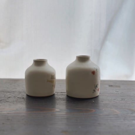 長毛ネコのミニ花瓶/long-haired cat mini vase
