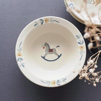 木馬の深皿　6寸/Rocking horse deep plate