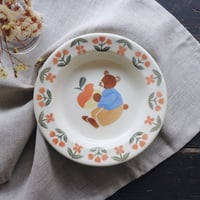 ディーププレート“くまとりんご”/Deep Plate "Bear and Apple"