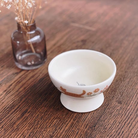 ねこのフードボウル(小)/Cat food bowl (small)