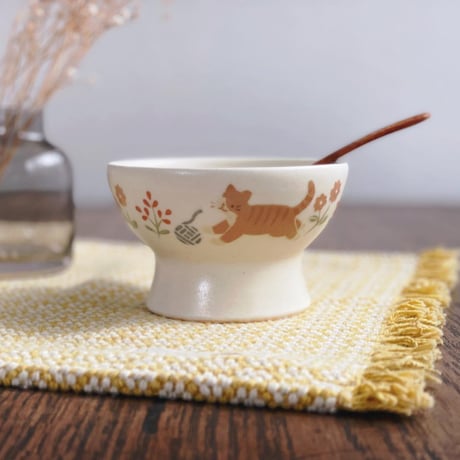 ねこのフードボウル(小)/Cat food bowl (small)