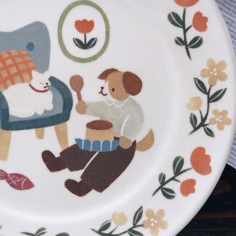 リムプレート“おやつの時間”/Rim Plate "Today's Snack Time"
