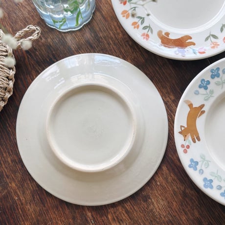 リム広皿いろいろ/Various wide-rimmed plates
