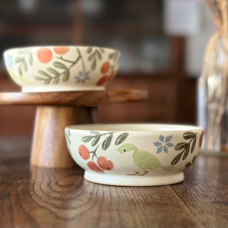 ボウル“小鳥と木の実”/Bowl "Little Bird and Nuts"