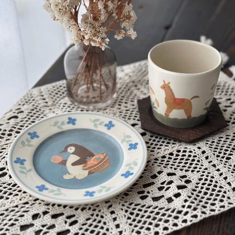 馬とうさぎのお散歩コップ/Horse and rabbit walking cup