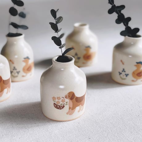動物のミニ花瓶/animal mini vase