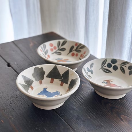 ボウル“森の中のオオカミ”/Bowl "Wolf in the Forest"