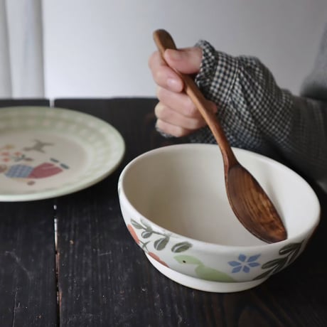 ボウル“小鳥と木の実”/Bowl "Little Bird and Nuts"