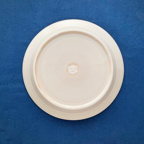 馬とリンゴの木のリム皿 8寸 / Horse and apple tree rim plat (l-size)