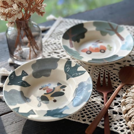 リムボウル“動物”/Rimmed Bowl "Animal"