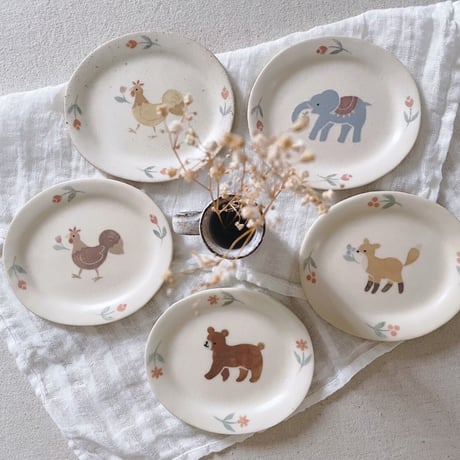 動物豆皿いろいろ/Various animal small dishes