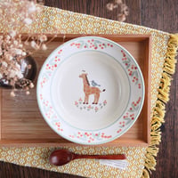 キリンの深皿　6寸/giraffe deep dish