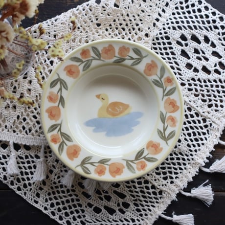 リムボウル“アヒルの水浴び”/Rim Bowl "Duck bathing"