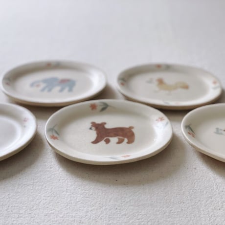 動物豆皿いろいろ/Various animal small dishes