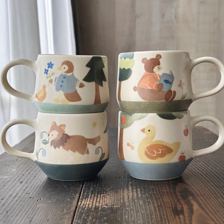 オオカミのマグカップ/Wolf mug