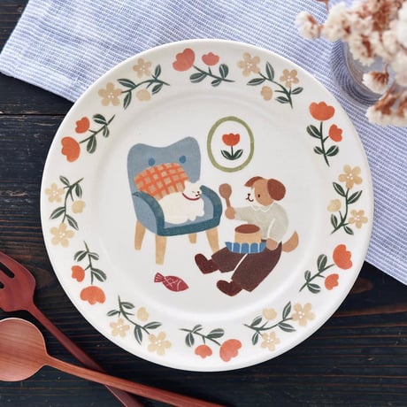 リムプレート“おやつの時間”/Rim Plate "Today's Snack Time"