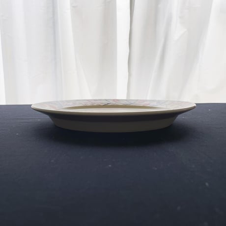 イチゴとブドウのリム皿　7寸/Strawberry and grape rim plate(m-size)