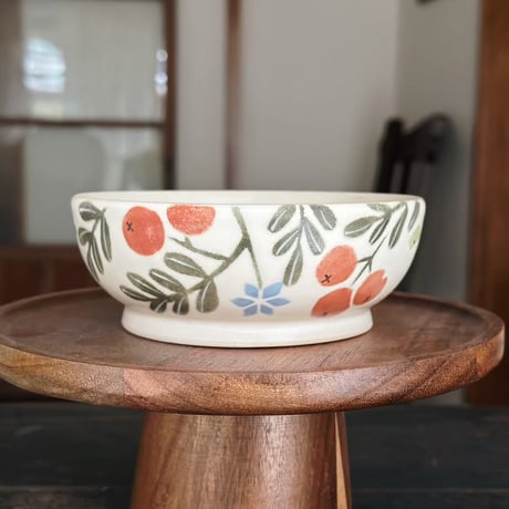 ボウル“小鳥と木の実”/Bowl "Little Bird and Nuts"