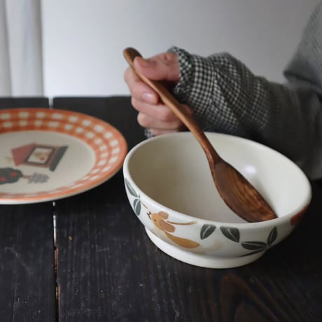 ボウル“ビーグルといちご”/Bowl "Beagle and Strawberry"