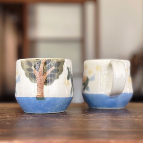 マグカップ“星の夜と馬”/Mug "Starry night and horse"