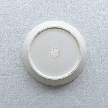 羊と黄色いお花の皿 7寸 / Sheep and yellow flower plate (m-size)