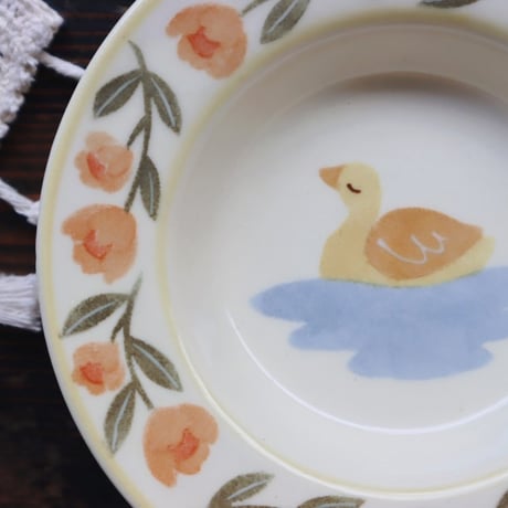 リムボウル“アヒルの水浴び”/Rim Bowl "Duck bathing"