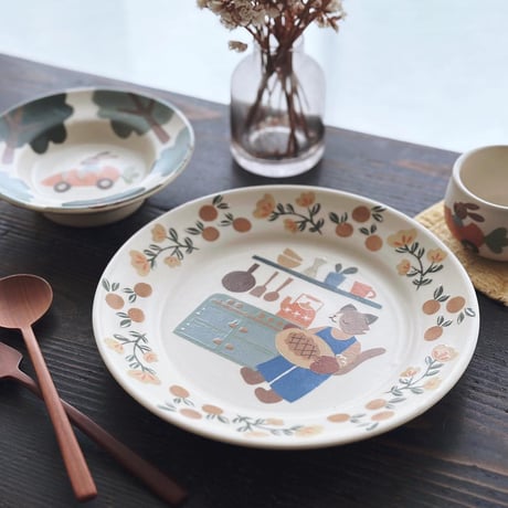 リムボウル“動物”/Rimmed Bowl "Animal"