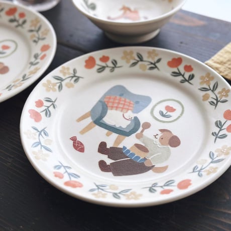 リムプレート“おやつの時間”/Rim Plate "Today's Snack Time"